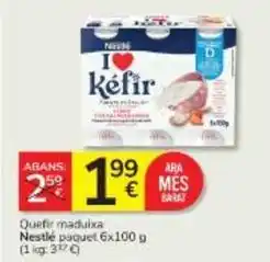 Consum Nestlé - quefir maduixa oferta