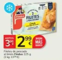Consum Findus - filetes de pescado al limón oferta