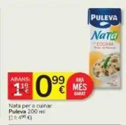 Consum Puleva - nata per a cuinar oferta