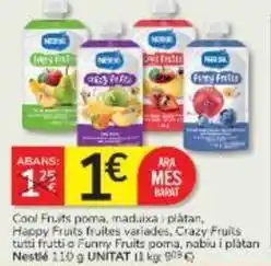 Consum Nestlé - coal fruits poma oferta
