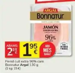 Consum Argal - pernil cuit extra oferta