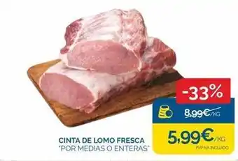 Supermercados La Despensa Cinta de lomo fresca oferta