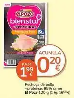 Supermercados Charter Elpozo - pechuga de pollo +proteinas 95% carne oferta