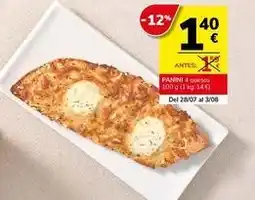 Supermercados Charter Panini 4 quesos oferta