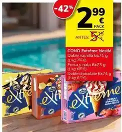 Supermercados Charter Nestlé - cono extreme oferta