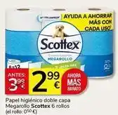 Supermercados Charter Scottex - papel higiénico doble capa megarollo oferta