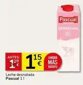 Supermercados Charter Pascual - leche desnatada oferta