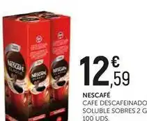 Comerco Cash & Carry Nescafé - cafe descafeinado soluble sobres oferta