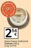 Supermercados Charter Consum - queso fresco tradicional oferta