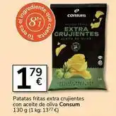 Supermercados Charter Consum - patatas fritas extra crujientes con aceite de oliva oferta