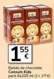Supermercados Charter Consum - batido de chocolate kids oferta