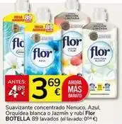 Supermercados Charter Flor - suavizante concentrado, azul, orquídea blanca o jazmín y rubi oferta