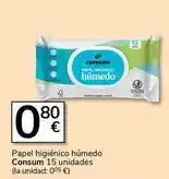 Supermercados Charter Consum - papel higiénico húmedo oferta