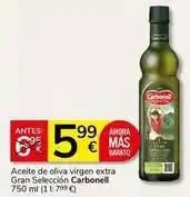 Supermercados Charter Carbonell - aceite de oliva virgen extra gran seleccion oferta