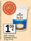 Supermercados Charter Consum - kefir natural oferta