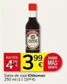 Supermercados Charter Kikkoman - salsa de soja oferta