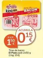Supermercados Charter El pozo - tiras de bacon oferta
