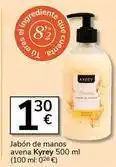 Supermercados Charter Kyrey - jabón de manos avena oferta
