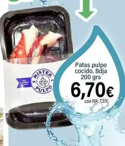 Cash Ifa Patas pulpo cocido. bdia oferta