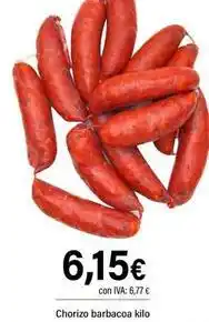 Cash Ifa Chorizo barbacoa kilo oferta