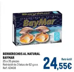 Makro BAYMAR Berberechos al natural oferta