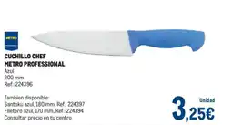 Makro Cuchillo chef metro professional oferta