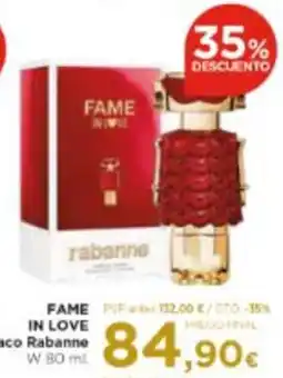 Aquabel Perfumerías Fame in love paco rabanne oferta