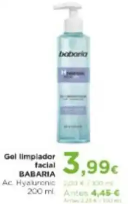 Aquabel Perfumerías BABARIA Gel limpiador facial oferta