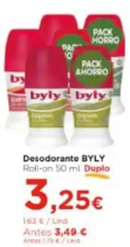 Aquabel Perfumerías BYLY Desodorante Roll-on oferta
