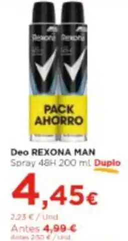 Aquabel Perfumerías REXONA MAN Deo Spray 48H oferta