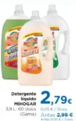 Aquabel Perfumerías MIHOGAR Detergente liquido oferta