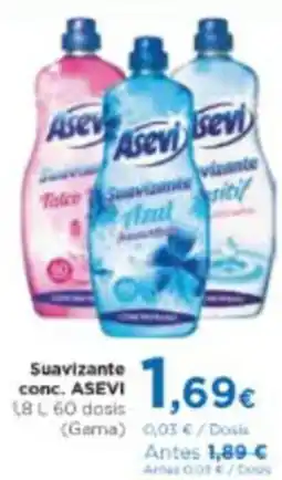 Aquabel Perfumerías ASEVI Suavizante conc oferta