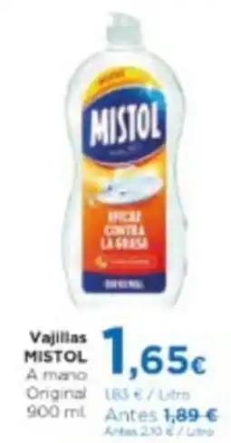 Aquabel Perfumerías MISTOL Vajillas A mano Original oferta