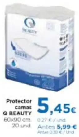 Aquabel Perfumerías Q BEAUTY Protector camas oferta