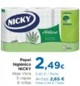 Aquabel Perfumerías NICKY Papel higiénico oferta