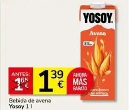 Supermercados Charter YOSOY Bebida de avena oferta