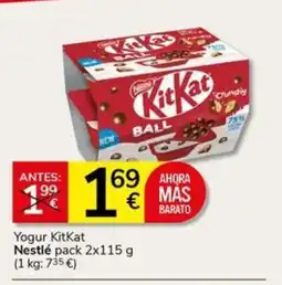 Supermercados Charter NESTLÉ Yogur KitKat oferta