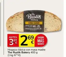 Supermercados Charter THE RUSTIK BAKERY Hogaza clásica con masa madre oferta