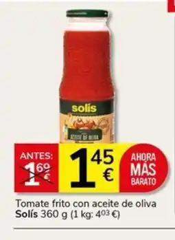 Supermercados Charter SOLIS Tomate frito con aceite de oliva oferta