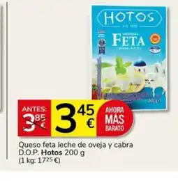 Supermercados Charter HOTOS Queso feta leche de oveja y cabra D.O.P. oferta