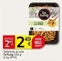 Supermercados Charter TA-TUNG Tallarines al wok oferta