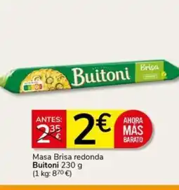 Supermercados Charter BUITONI Masa Brisa redonda oferta