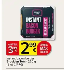 Supermercados Charter BROOKLYN TOWN Instant bacon burger oferta