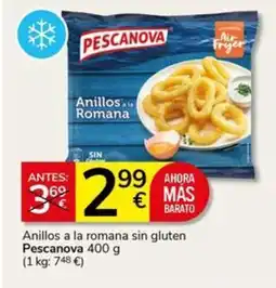 Supermercados Charter PESCANOVA Anillos a la romana sin gluten oferta