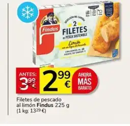 Supermercados Charter FINDUS Filetes de pescado al limón oferta