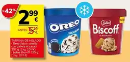 Supermercados Charter OREO Tarrina de helado oferta