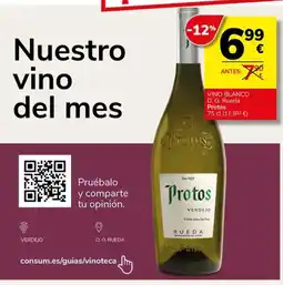 Supermercados Charter PROTOS Vino blanco D. O. Rueda oferta
