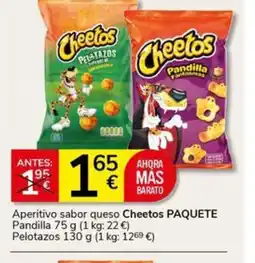 Supermercados Charter CHEETOS Aperitivo sabor queso oferta
