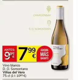 Supermercados Charter VIÑAS DEL VERO Vino blanco D. O. Somontano oferta