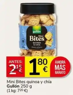 Supermercados Charter GULLÓN Mini Bites quinoa y chía oferta